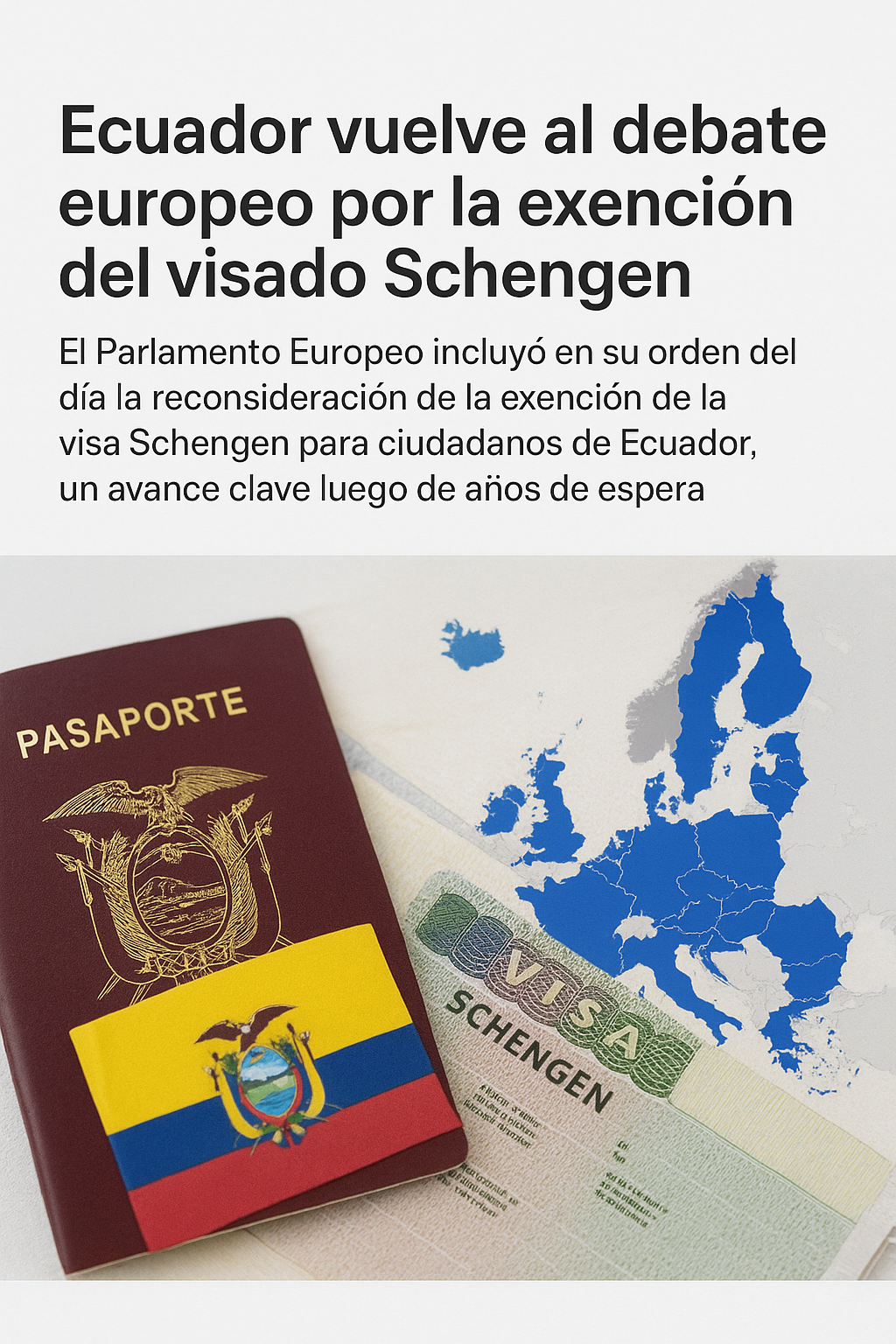 Debate sobre visa Schengen para Ecuador