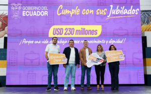 NOBOA DESTINA USD230 MILLLONES PARA 4600 JUBILADOS
