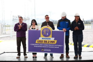 NOBOA INAUGURA OBRA PARA FORTALECER SUMINISTRO ELÉCTRICO EN COTOPAXI