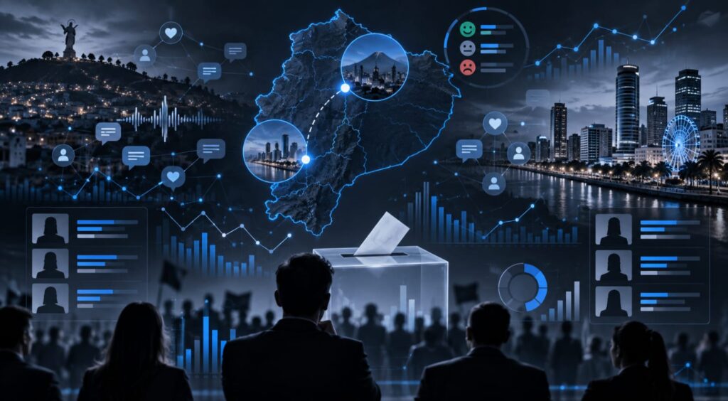 ESTUDIO DE DEEP SEARCH REVELA TENDENCIAS DIGITALES QUE MARCAN DISPUTA POR ALCALDÍAS QUITO Y GUAYAQUIL