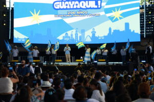 NOBOA DESTACA EL ESPÍRITU DE GUAYAQUIL Y SE COMPROMETE A MAS OBRAS