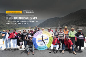 NOBOA ENTREGA NUEVO EMBALSE DE CHIQUICAHUA
